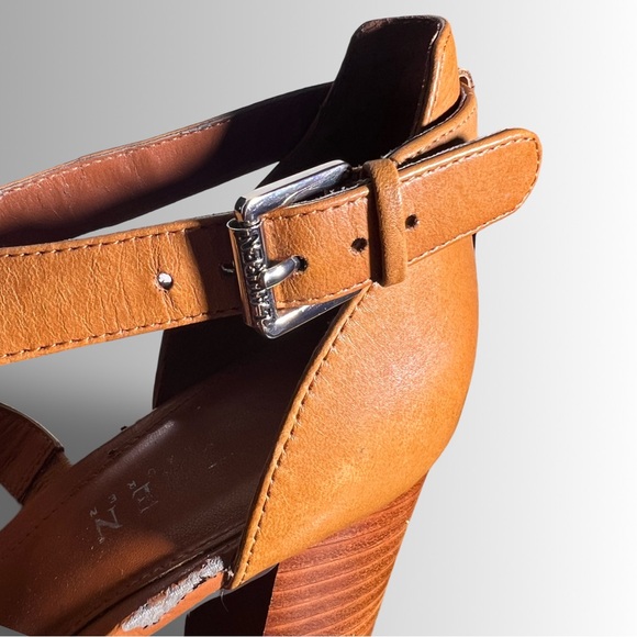 Lauren Ralph Lauren Tahira Leather Block Heel Sandal, Strappy, Size 8 - Picture 7 of 8